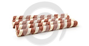 Sweet sticks with chocolate isolated