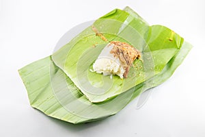 Sweet sticky rice with shrimp and dried fish