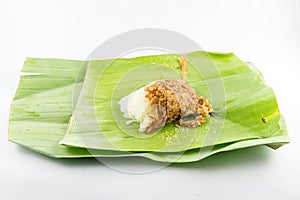 Sweet sticky rice with shrimp and dried fish