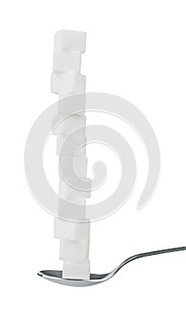 Sweet sugar cube pile