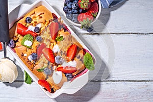 Sweet summer berry cobbler pie