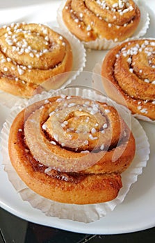 Sweet swedish rolls, bulle