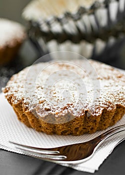 Sweet tart with sugar photo
