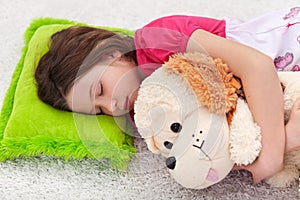 Sweet tranquility - young girl sleeping