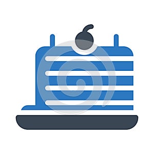 Sweet vector glyph color icon