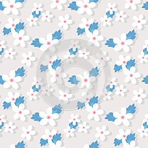 Sweet vector pattern with small flower