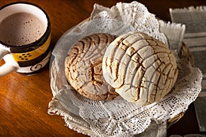 Sweetbread Homemade Conchas and Hot Cocoa