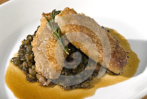 Sweetbreads with lentils 3