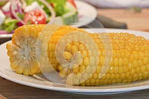 Sweetcorn close up