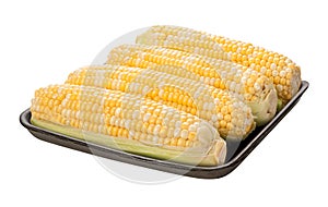 Sweetcorn Package isolated