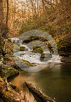 A sweetly cascading waterfall, southeastern Tennessee, USA