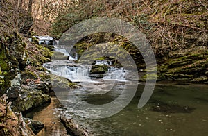 A sweetly cascading waterfall, southeastern Tennessee, USA