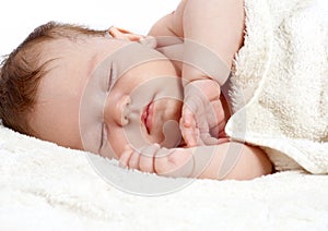 Sweetly sleeping baby