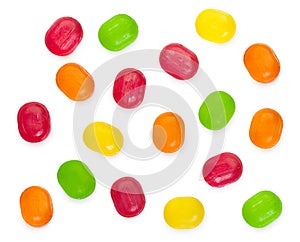 Sweetmeats candy isolated on a white background