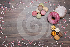 Sweets, background, Macaron
