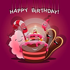 Sweets congratulate - Happy Birthday