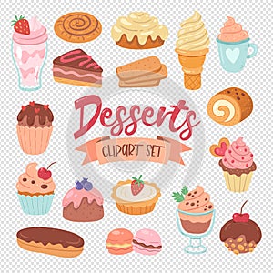 Sweets & Desserts Clipart Set