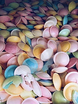 Sweets in different colours