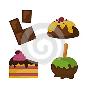 Sweets food bakery dessert sugar confectionery lollipop design and snack chocolate cake colorful holiday candy caramel