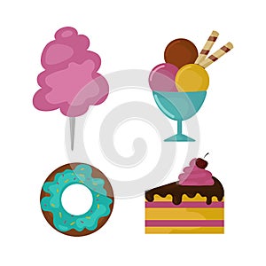 Sweets food bakery dessert sugar confectionery lollipop design and snack chocolate cake colorful holiday candy caramel