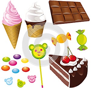 Sweets - ice creams