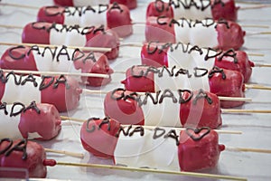 Sweets prepared for Canada day