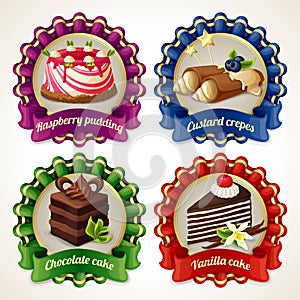 Sweets ribbon banners