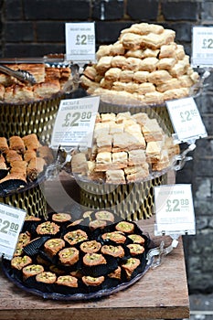 Sweets for sale in the market