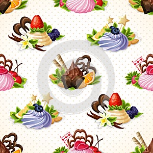 Sweets seamless pattern