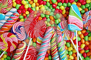 Sweets and sugar candies colorful photo