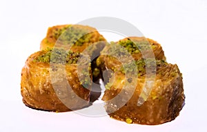 Sweets, traditional Turkish cakes - Baclava. Turkish desert photo