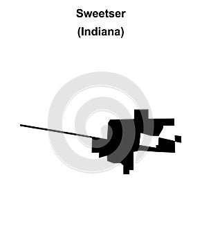 Sweetser outline map