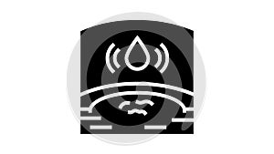 swelling health medical problem glyph icon animation