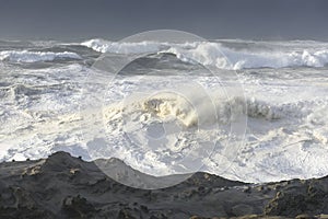 Swells of a Decade Crashing Against the Cliffs of Shore Acres State Park, Coos Bay Oregon