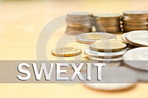 Swexit UK EU referendum concept