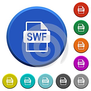 SWF file format beveled buttons