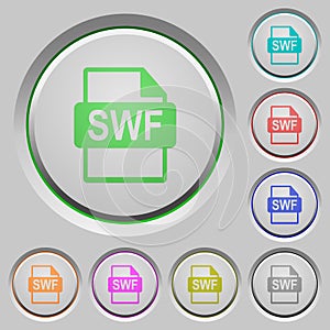 SWF file format push buttons