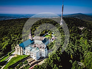 Swietokrzyski National Park Poland aerial photography