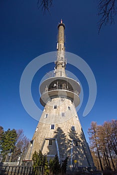 Swiety Krzyz TV and radio tower and station.