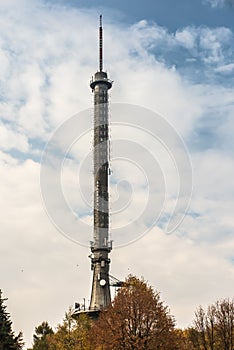 Swiety Krzyz TV Tower. The tallest free-standing TV tower in Poland. Built in 1966, it is a 157 metre tall concrete tower