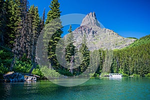 Swifcurrent ferry, swiftcurrent lake photo
