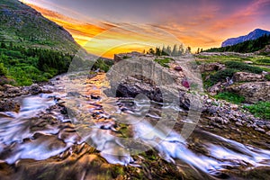 Swiftcurrent Creek at Dawn