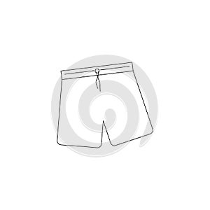 Swim Shorts concept line icon. Simple element illustration. Swim Shorts concept outline symbol design
