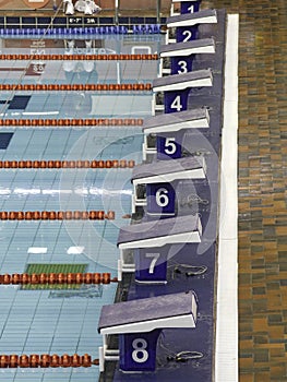 Swim starting blocks