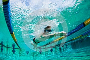 Swim Teenager Underwater Photo