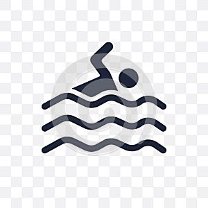 Swim transparent icon. Swim symbol design from Gym and fitness c