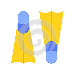 Swimfins vector, Summer Holiday related flat icon