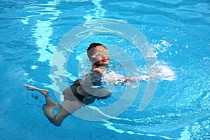 Swiming boy photo