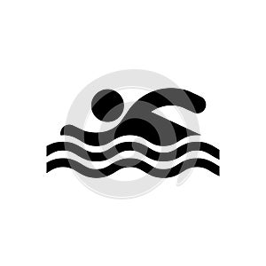 Swimmer icon. Beach and vacation icon vector illustration