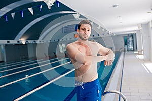 Swimmer in the pool